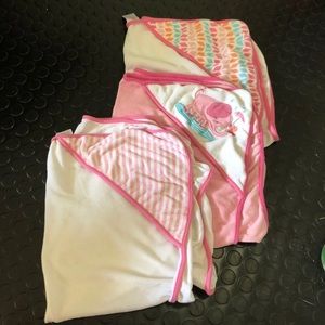 Three Hooded Girls Towels